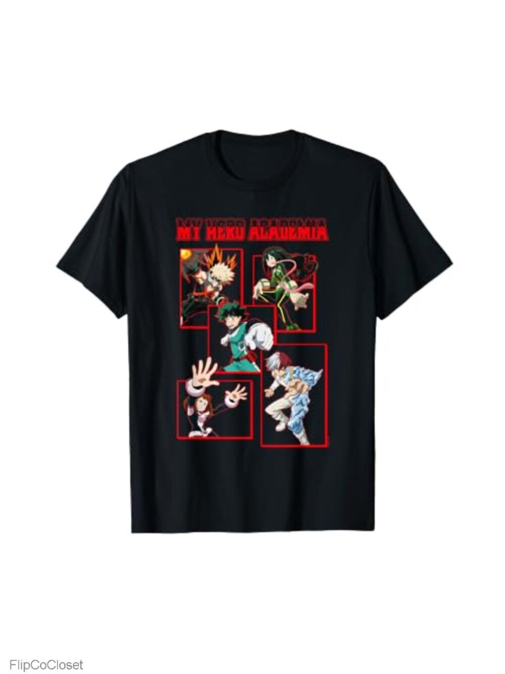 Officially Licensed My Hero Academia Graphic Tee Short Sleeve Crew Neck